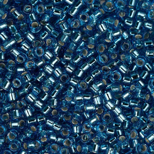 DB0149 Capri Blue Silver Lined, Size 11/0 Miyuki Delica Beads, 5.2g approx. DB0149 Capri Blue Silver Lined, Size 11/0 Miyuki Delica Beads, 5.2g approx.