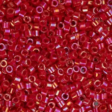 DBM0162 Red Opaque AB, Size 10/0  Miyuki Delica Beads, Colour code -162 - Approx...
