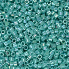 DBM0166 Turquoise Opaque AB, Size 10/0  Miyuki Delica Beads, Colour code -0166 -...