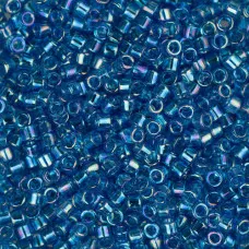 DBM0177 Capri Blue Transparent AB, Size 10/0  Miyuki Delica Beads, Colour code -...