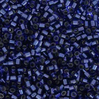 DB0183 Silver lined Cobalt Blue , Size 11/0 Miyuki Delica Beads, 50gm bag