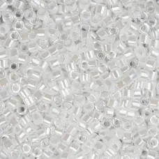 DBM0201 White Pearl Opaque Luster, Size 10/0  Miyuki Delica Beads, Colour code -...
