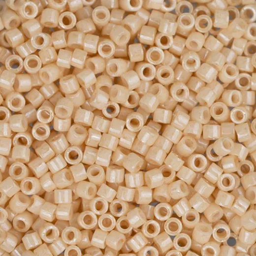 DB0204 Light Beige Glazed Luster, Size 11/0 Miyuki Delica Beads, 5.2g approx. DB0204 Light Beige Glazed Luster, Size 11/0 Miyuki Delica Beads, 5.2g approx.