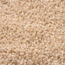 DBM0205 Beige Glazed Luster, Size 10/0  Miyuki Delica Beads, Approx. 5.2g