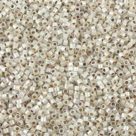 DB0223 Opal Silver Lined Rainbow, Size 11/0 Miyuki Delica Beads, 5.2g approx. DB0223 Opal Silver Lined Rainbow, Size 11/0 Miyuki Delica Beads, 5.2g approx.