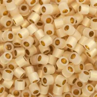 DB0230 Cream Opal Gold 24kt Lined, Size 11/0 Miyuki Delica Beads, 3.3g approx.