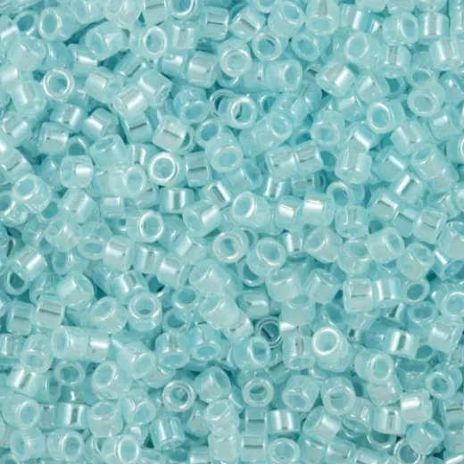 DBM0239 Light Crystal Aqua Ceylon Lined Dyed - Size 10/0, colour 0239- 5.2g DBM0239 Light Crystal Aqua Ceylon Lined Dyed - Size 10/0, colour 0239- 5.2g