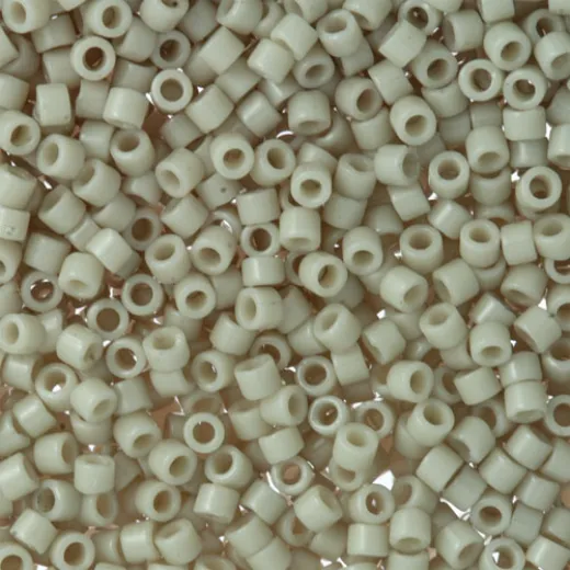 DB0261 Ivory Opaque Glazed Luster, Size 11/0 Miyuki Delica Beads, 5.2g approx. DB0261 Ivory Opaque Glazed Luster, Size 11/0 Miyuki Delica Beads, 5.2g approx.