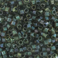 DB0273 Topaz Olive Lined-Dyed, Size 11/0 Miyuki Delica Beads, 5.2g approx.