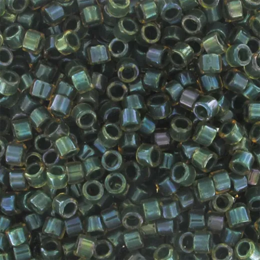 DB0273 Topaz Olive Lined-Dyed, Size 11/0 Miyuki Delica Beads, 5.2g approx. DB0273 Topaz Olive Lined-Dyed, Size 11/0 Miyuki Delica Beads, 5.2g approx.