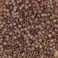 DBM0287 Amber Taupe Lined-Dyed, Size 10/0  Miyuki Delica Beads, Colour 287 - 50g Wholesale pack