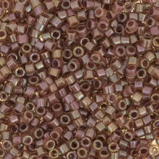 DBM0287 Amber Taupe Lined-Dyed, Size 10/0  Miyuki Delica Beads, Colour 287 - App...