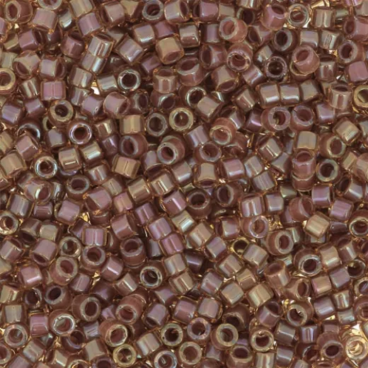 DB0287 Amber Taupe Lined-Dyed, Size 11/0 Miyuki Delica Beads, 50g approx. DB0287 Amber Taupe Lined-Dyed, Size 11/0 Miyuki Delica Beads, 50g approx.