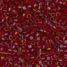 DB0295 Red Lined-Dyed, Size 11/0 Miyuki Delica Beads, 5.2g approx.
