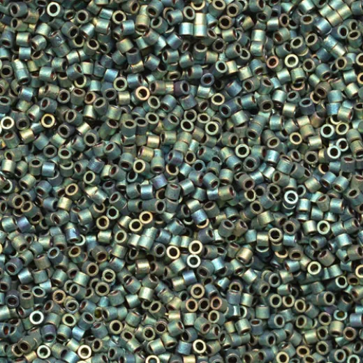DBM0324 Green AB Matte Metallic, Size 10/0 - Approx. 5.2g, Colour 324