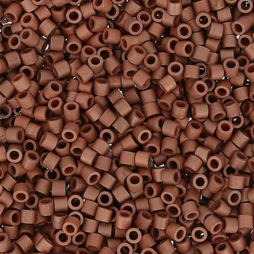 DB0340 Copper Plated Matte, Size 11/0 Miyuki Delica Beads, 5.2g approx. DB0340 Copper Plated Matte, Size 11/0 Miyuki Delica Beads, 5.2g approx.
