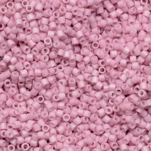 DB0355 Matte Rose Size 11/0 Miyuki Delica Beads, 5.2g approx. DB0355 Matte Rose Size 11/0 Miyuki Delica Beads, 5.2g approx.