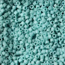 DB0375 Light Aqua Metallic Matte, Size 11/0 Miyuki Delica Beads, 5.2g approx. 