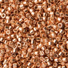 DB0411 Apricot Gold Opaque Galvanized-Dyed, Size 11/0 Miyuki Delica Beads, 5.2g ...