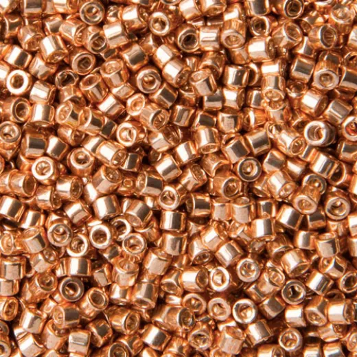 DB0411 Apricot Gold Opaque Galvanized-Dyed, Size 11/0 Miyuki Delica Beads, 5.2g approx. DB0411 Apricot Gold Opaque Galvanized-Dyed, Size 11/0 Miyuki Delica Beads, 5.2g approx.
