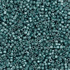 DB0415 Turquoise Green Opaque Galvanized Dyed, Size 11/0 Miyuki Delica Beads, 5....