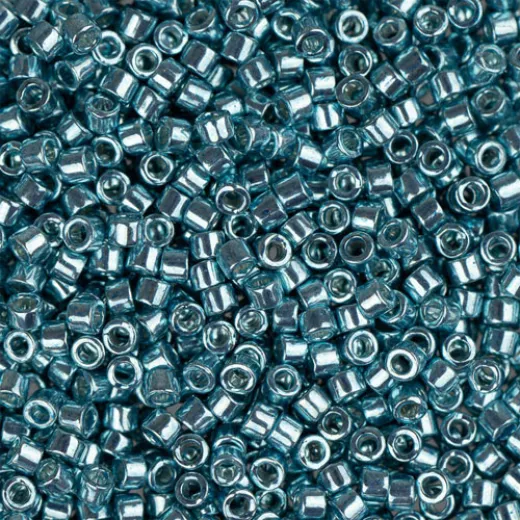 DB0416 Aquamarine Opaque Galvanized-Dyed, Size 11/0 Miyuki Delica Beads, 5.2g approx. DB0416 Aquamarine Opaque Galvanized-Dyed, Size 11/0 Miyuki Delica Beads, 5.2g approx.