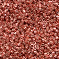 DB0423 Cranberry Red Opaque Galvanized-Dyed, Size 11/0 Miyuki Delica Beads, 5.2g approx.