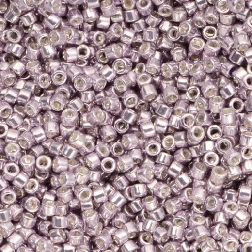 DB0429 Galvanised Pale Lavender Dyed, Size 11/0 Miyuki Delica Beads, 5.2g approx. DB0429 Galvanised Pale Lavender Dyed, Size 11/0 Miyuki Delica Beads, 5.2g approx.