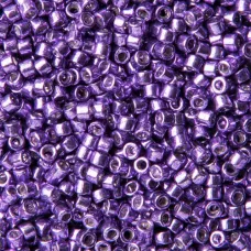 DB0430 Dark Lilac Opaque Galvanized-Dyed, Size 11/0 Miyuki Delica Beads, 5.2g ap...