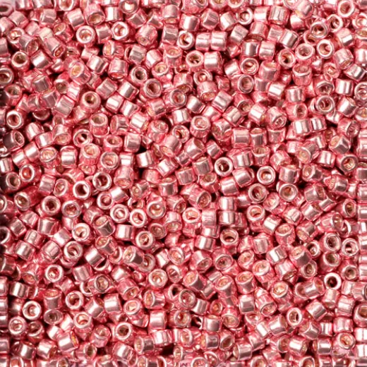 DB0435B Pink Blush Opaque Galvanized-Dyed, Size 11/0 Miyuki Delica Beads, 50gm bag DB0435B Pink Blush Opaque Galvanized-Dyed, Size 11/0 Miyuki Delica Beads, 50gm bag