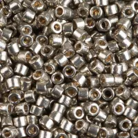 DB0436 Pewter Opaque Galvanized-Dyed, Size 11/0 Miyuki Delica Beads, 5.2g approx.