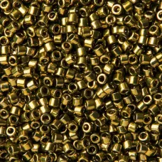 DB0456 Olive Galvanised Miyuki 11/0 Delica Beads, 5.2g approx.