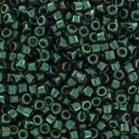 DB0458 Galvanised Dark Green Teal Dyed, Size 11/0 Miyuki Delica Beads, 5.2g approx.