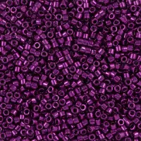 DB0463 Galvanised Dark Fuchsia Dyed, Size 11/0 Miyuki Delica Beads, 5.2g approx.