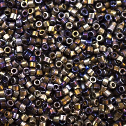 DB0542 Amethyst Gold AB Plated Palladium, Size 11/0 Miyuki Delica Beads, 3.3g approx. DB0542 Amethyst Gold AB Plated Palladium, Size 11/0 Miyuki Delica Beads, 3.3g approx.