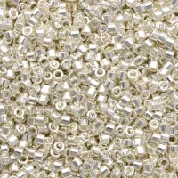 DB0551 Silver Plated, Size 11/0 Miyuki Delica Beads, 3.3g approx.