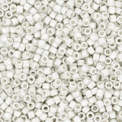 DB0551F Silver Plated Matte Metallic Miyuki 11/0 Delica Beads, 50 Grams DB0551F Silver Plated Matte Metallic Miyuki 11/0 Delica Beads, 50 Grams