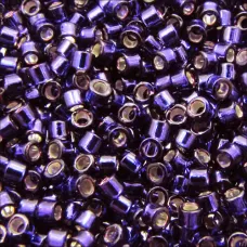 DB0609 Dark Purple Silver Lined, Size 11/0 Miyuki Delica Beads, 5.2g approx.