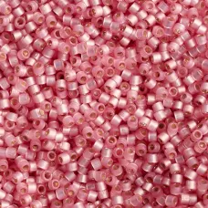 DBM0625 Rose Alabaster/Opal Silver Lined-Dyed, Size 10/0  Miyuki Delica Beads, A...