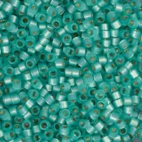 DB0627 Aqua Green Alabaster/Opal Silver Lined-Dyed, Size 11/0 Miyuki Delica Beads, 5.2g approx.