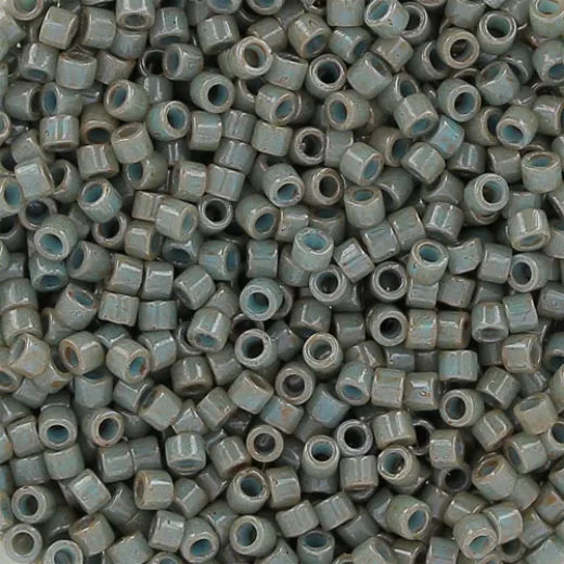 DB0652 Grey Opaque Dyed, Size 11/0 Miyuki Delica Beads, 5.2g approx.