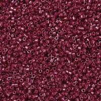 DB0654 Cranberry Red Dyed, Size 11/0 Miyuki Delica Beads, 5.2g approx.