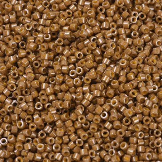 DB0664 Dark Pumpkin Opaque Dyed, size 11/0 Miyuki Delica Beads, Colour 664. Approx 5.2g