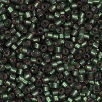 DB0690 Leaf Green Semi-Matte Dyed, Size 11/0 Miyuki Delica Beads, 5.2g approx.