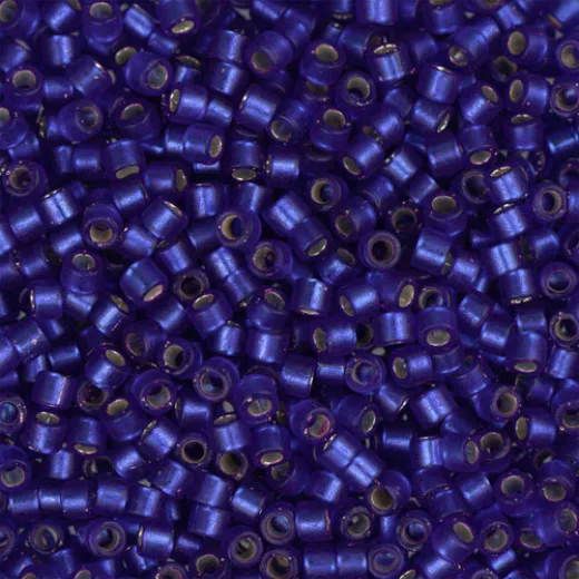 DB0696B Dark Violet Blue Semi-Matte Dyed, Size 11/0 Miyuki Delica Beads, 50gm bag DB0696B Dark Violet Blue Semi-Matte Dyed, Size 11/0 Miyuki Delica Beads, 50gm bag