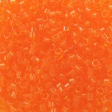 DBM0703 Orange Transparent, Size 10/0  Miyuki Delica Beads, Colour 703 - Approx....