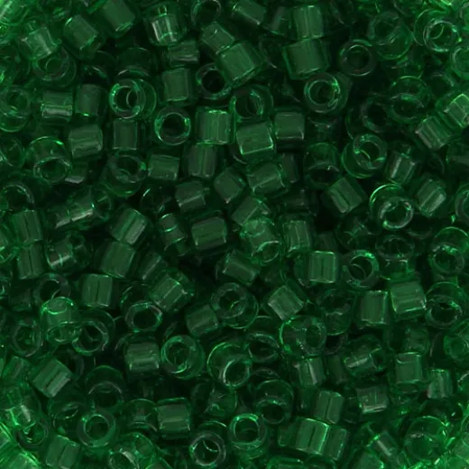 DBM0705 Green Transparent, Size 10/0 Miyuki Delica Beads, Colour 0705 - Approx. 50g Wholesale pack DBM0705 Green Transparent, Size 10/0 Miyuki Delica Beads, Colour 0705 - Approx. 50g Wholesale pack