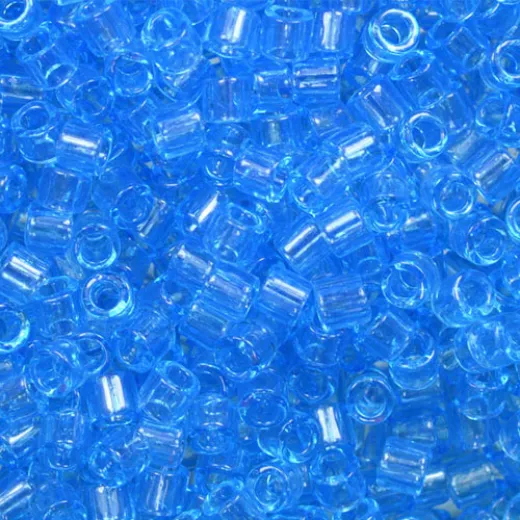 DBMC0706 Aqua Transparent 10/0 Cut Miyuki Delica Beads Colour Code 0706, 5.2gm approx. DBMC0706 Aqua Transparent 10/0 Cut Miyuki Delica Beads Colour Code 0706, 5.2gm approx.