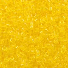 DBM0710 Yellow Transparent, Size 10/0  Miyuki Delica Beads, Colour 710 - Approx....
