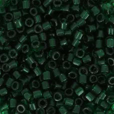 DBM0713 Dark Emerald Transparent, Size 10/0  Miyuki Delica Beads, Colour 713 - A...